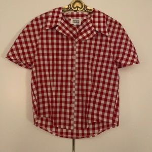 Unique Vintage x Barbie Gingham Button Down Shirt